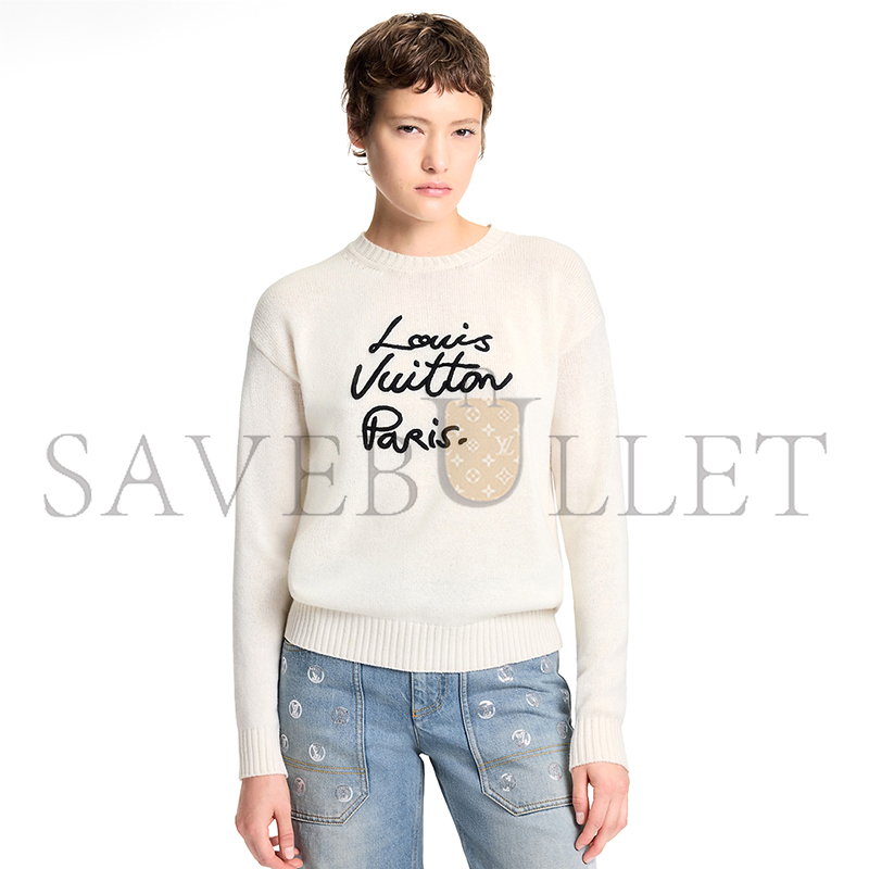 LOUIS VUITTON CURSIVE SIGNATURE PULLOVER 1AIQEP